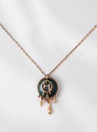 Drip OH Palescent Malachite Pendant Necklace
