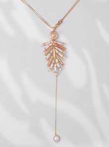 Pearl Drop Necklace in Gold