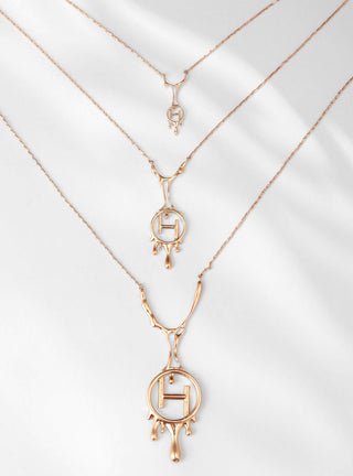 3 layered gold necklaces 