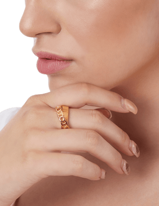 luxury gold ring