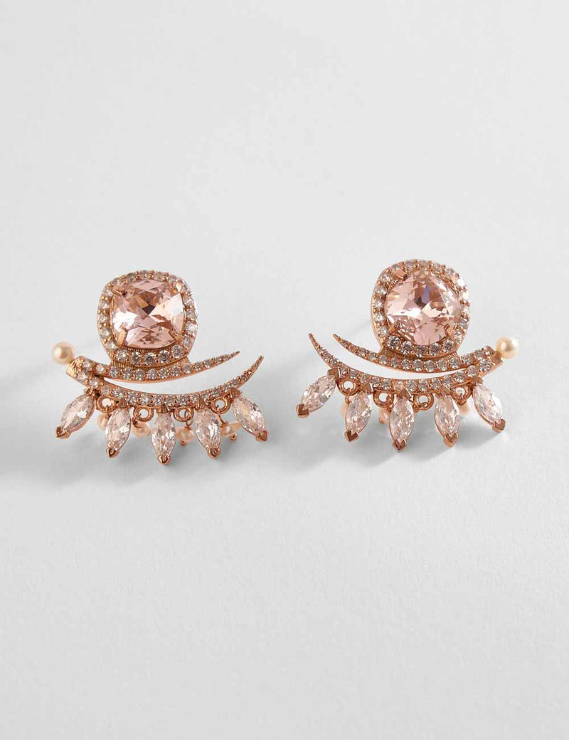 modern bride stud earrings