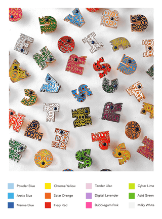 multi colour personalised alphabet unisex bracelets