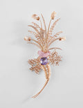 palm motif brooch