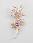palm motif brooch