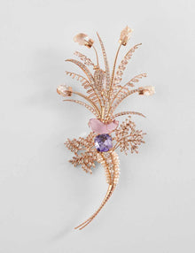 palm motif brooch