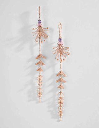Buy Le Sunset Palm Shoulder Grazers Earrings Online for