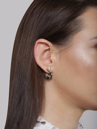 pearl hoop earrings