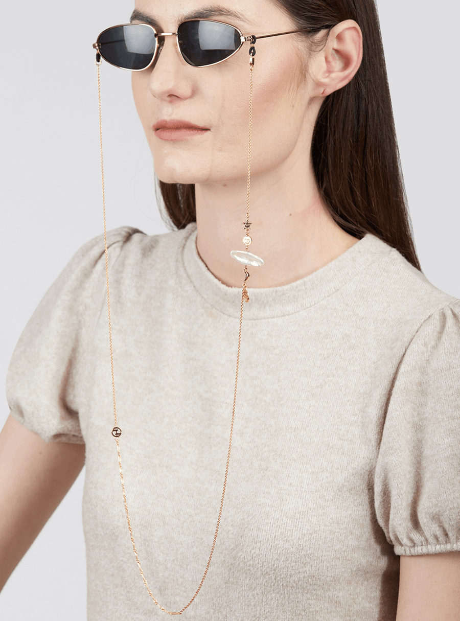 Convertible Optical Chain in gold finish 