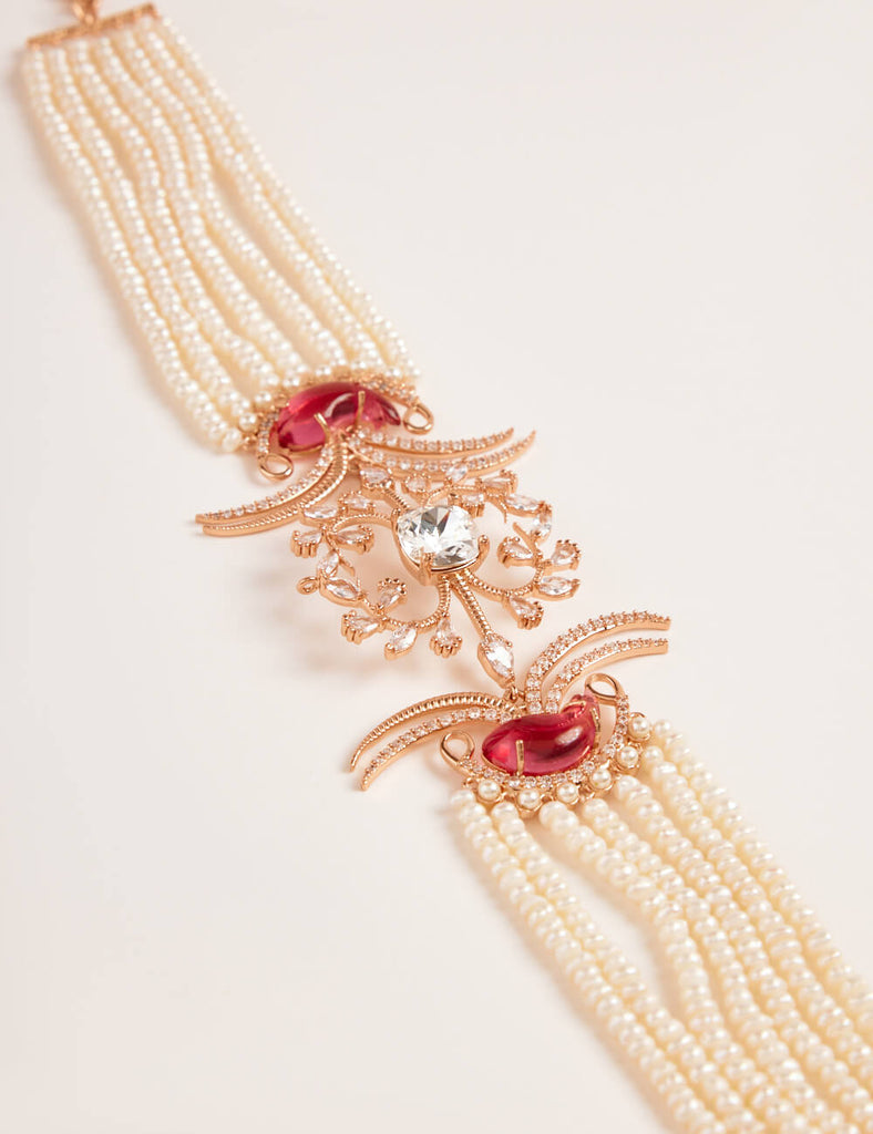 Rose Gold Necklace for Women & Girls (Luxury Design) Rose Gold Necklace for Women & Girls (Luxury Design)