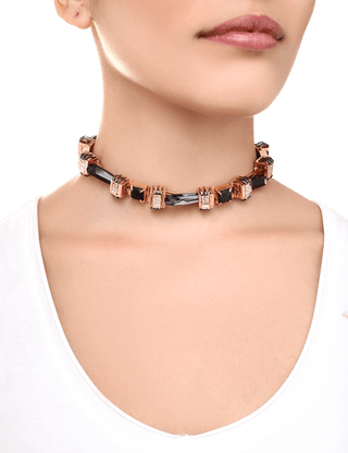 Rose gold designer choker necklaces