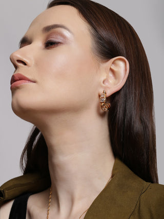 Rose gold hoop earrings online