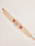 rose gold pearl choker