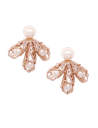 rose gold plated dainty earrings