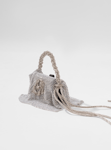 silver crystal luxury handbags for women