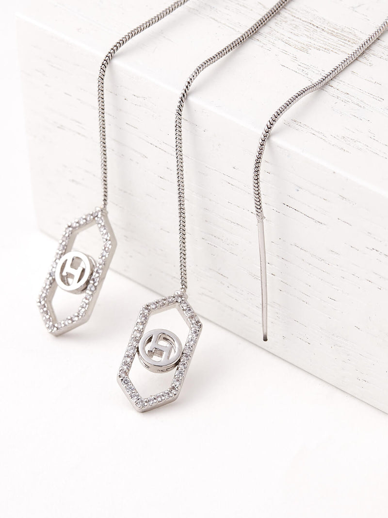 silver plated earrings