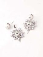square shape hoop earrings