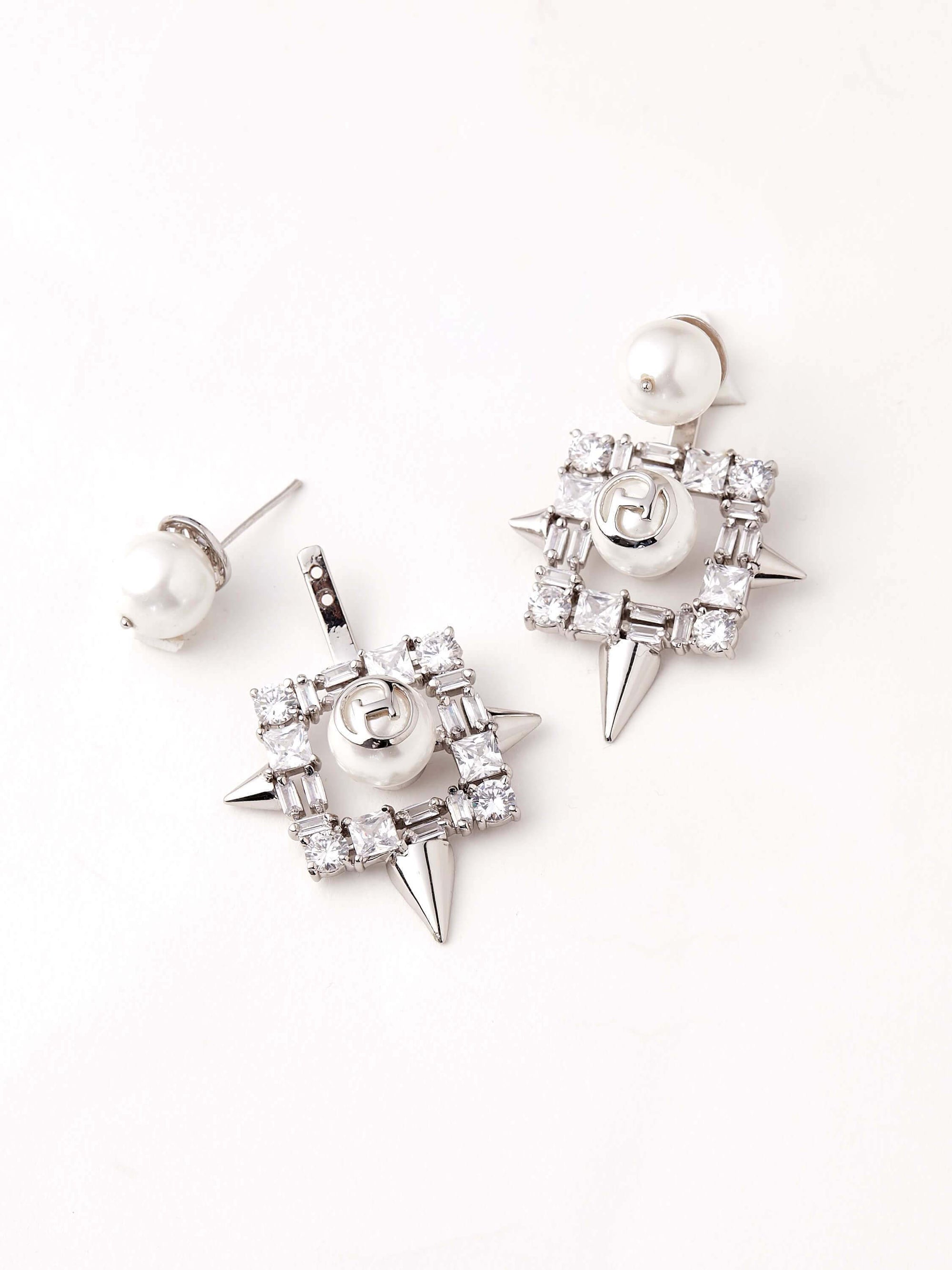 square shape hoop earrings