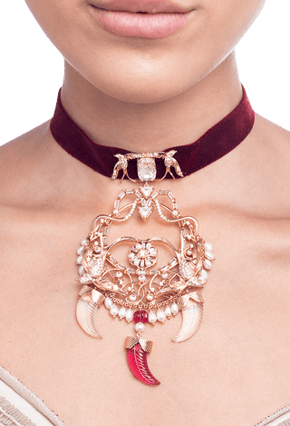 velvet necklace