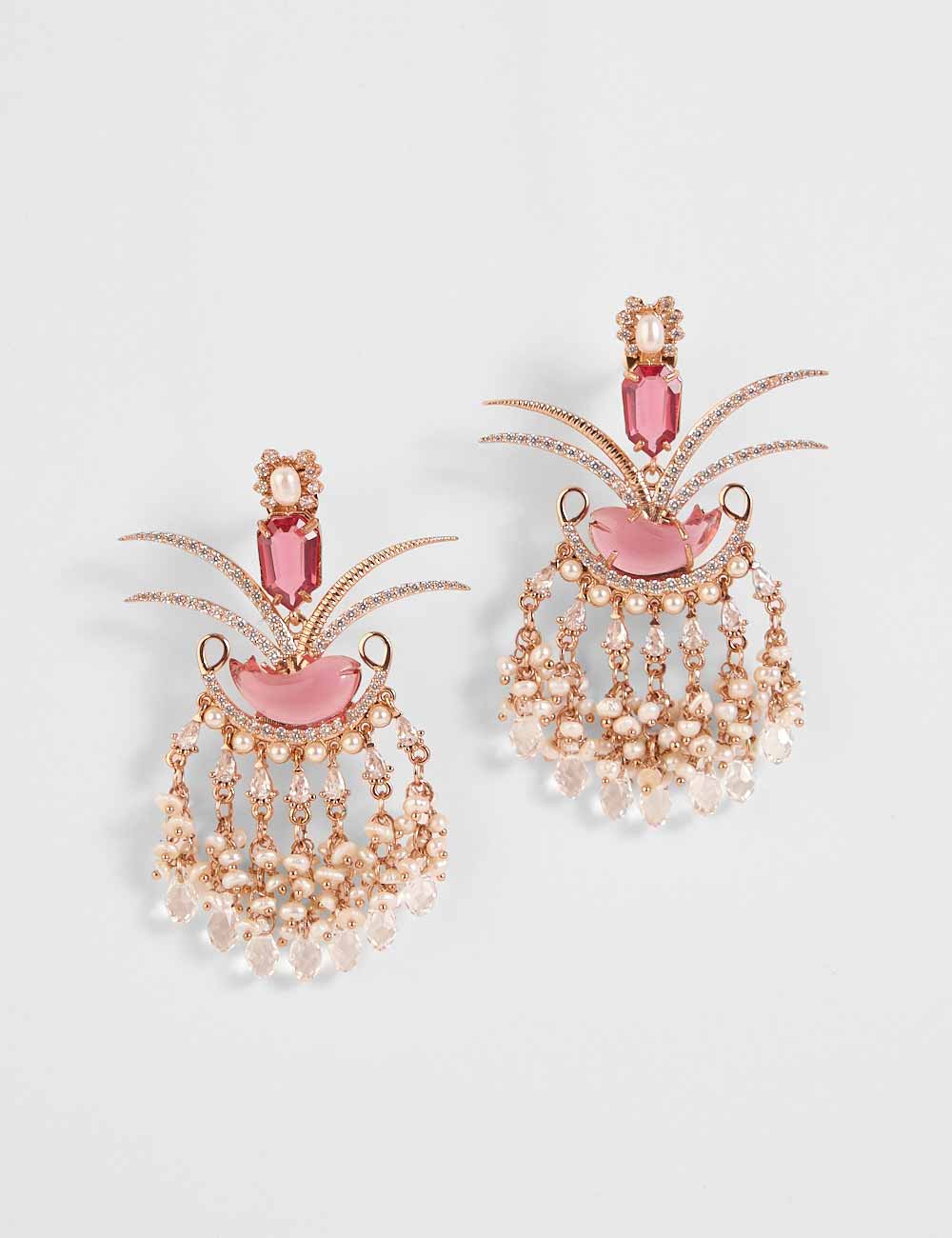 Buy Ketrina Keif Look Clip on Hoop Earring Chandelier Earrings Online in  India - Etsy | Online earrings, Pearl earrings, Polymer clay earrings