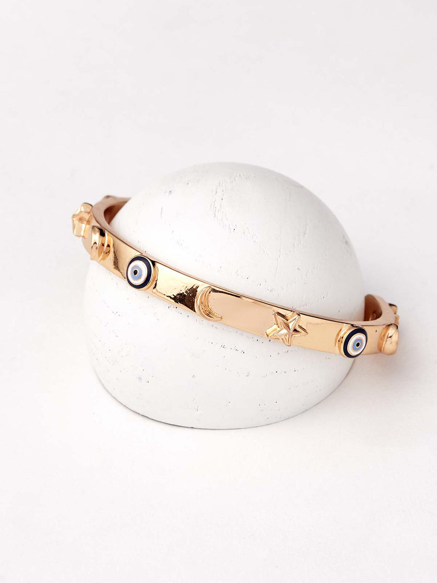 womens evil eye handcuff bracelets