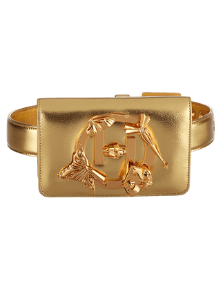 Women's fanny pack in gold