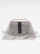 Womens Silver Leather Luxury Handbag